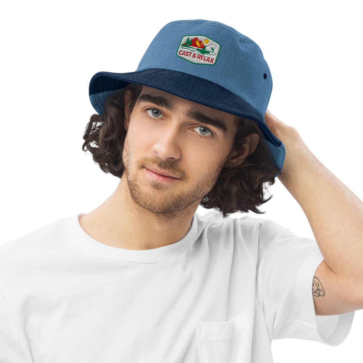 Cast & Relax Denim Bucket Hat